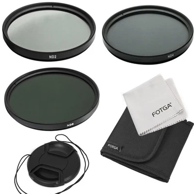 55mm Neutral Density ND2 ND4 ND8 ND 2 4 8 Lens Filter Cap Kit For Sony Tamron SP - Image 1 of 4