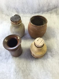 4 Hand Crafted Ceramic Jars And Spice Jar - Picture 1 of 8