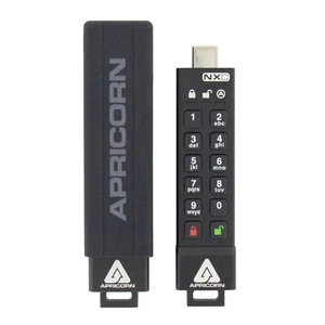 Apricorn 128GB Aegis Secure Key 3 NXC 256-Bit Hardware-Encrypted USB 3.2 Type... - Picture 1 of 7