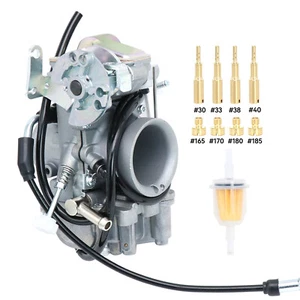 Motorcycle Mikuni TM40-6 40mm Carburetor Flatslide Pumper Carb 450cc 600cc - Picture 1 of 11