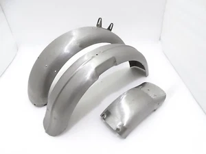 NEW BSA M20 FENDERS FRONT AND REAR IN RAW - Picture 1 of 11