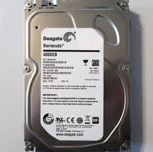 Seagate ST4000DM000 1F2168-568 CC43 (Z300) TK Thailand 3.5" 4TB Sata HDD 11/2012 - Afbeelding 1 van 1
