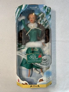 1998 Disney's Beauty and the Beast Belle Barbie The Enchanted Christmas  NRFB - Picture 1 of 9