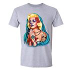 T-shirt Marilyn Monroe de Guadalupe Day of the Dead Dia Los Muertos czaszka koszulka