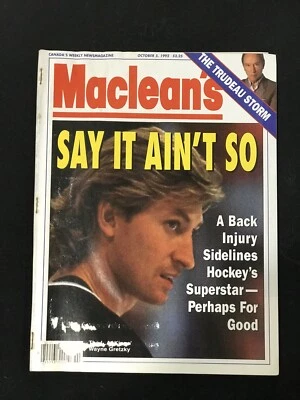 1992 Maclean's Magazine - Wayne Gretzky Los Angeles Kings BOGO  - Image 1 of 2