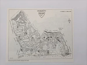 Clipping Ritaglio Illustrazione Roma Pianta del Quartiere Aurelio - Picture 1 of 1