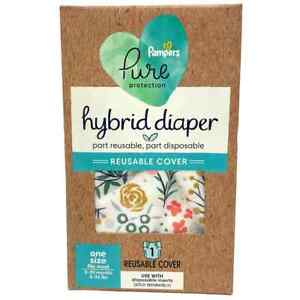 Pampers Pure Protect Hybrid Diaper Reusable Cloth Diaper Cover 0-30 Month Floral