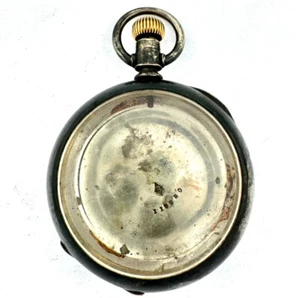 Antico orologio da taschino 56 mm 18 dimensioni Chicago faccia aperta custodia 56 mm moneta argento USA - Foto 1 di 8