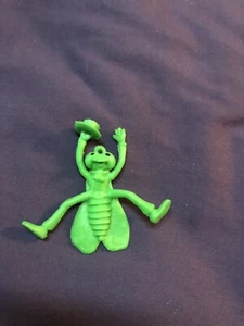 VTG Rare Imperial Plastic Green Lightning Bug Fly Insect Top Hat Figure 1977 3” - Picture 1 of 2