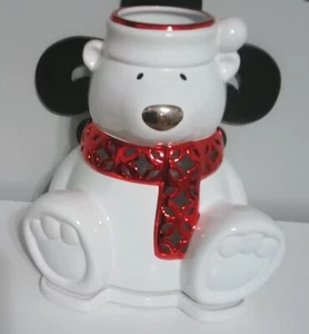 Bath and Body Works & Stalkin  Christmas  POLAR BEAR 3 wick LUMINARY holder - Picture 1 of 15