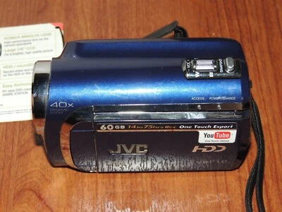 ⚠️ READ FIRST⚠️ JVC Everio GZ-MG630 BLUE ⚠️ CAMCORDER ONLY⚠️ NOTHING ELSE ⚠️ - Image 1 of 4