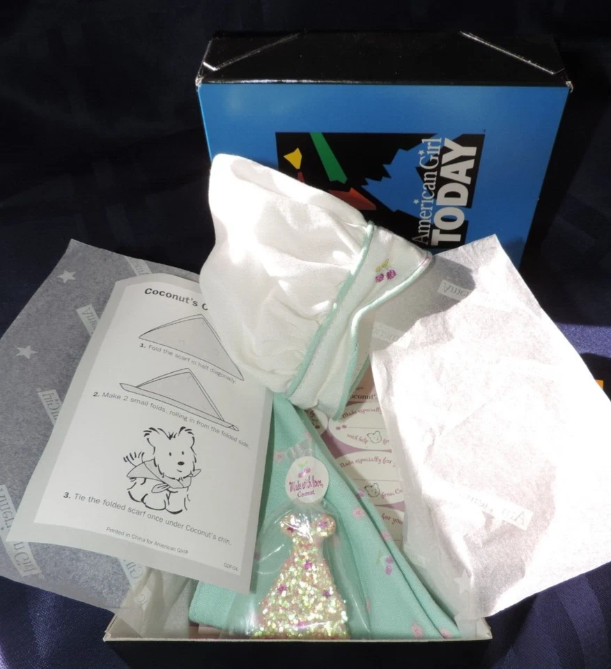 American Girl Coconut Dog Baking Cooking Accessories Set Retired Complete