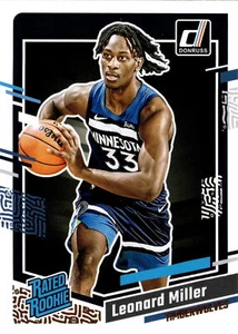 2023-24 Donruss #209 Leonard Miller - Minnesota Timberwolves Rated Rookie - Picture 1 of 2