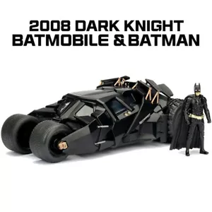 Academy Korea 1/24 2008 DARK KNIGHT Batmobile & Batman Diecast Metal Toy Car - Picture 1 of 9