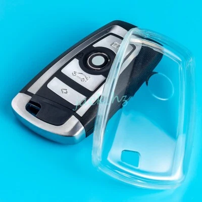Capa chaveiro transparente transparente transparente para BMW 230i 320i 330i 430i 528i 535i X3 X4 - Imagem 1 de 4