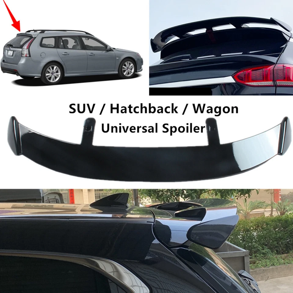 Universal Fit For Saab 9-3X 2010 2011 Rear Tailgate Roof Spoiler Roofline Black Foto 1 de 4