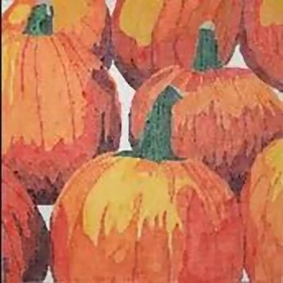 Needlepoint Handpainted Jean Smith Farmers Market Pumpkin Patch 14x14 - Image 1 of 4