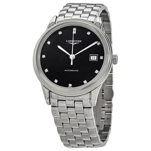 Longines Flagship Automatic Diamond Black Dial Men's Watch L4.974.4.57.6 - Picture 1 of 3