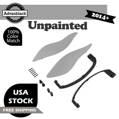 Deflectores de aire de carenado ajustables sin pintar Advanblack para ala de murciélago HD '14-'23 Foto 1 de 4