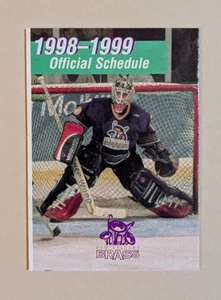 1998-99 New Orleans Brass Hockey Pocket Schedule ECHL 🏒🥅 - Picture 1 of 2