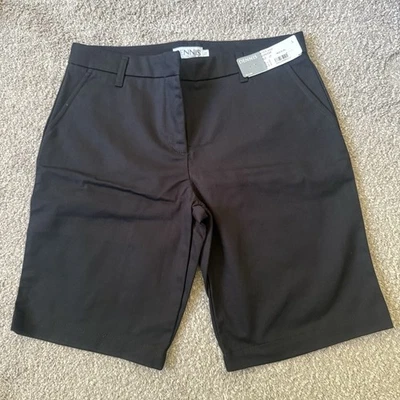 NWT Size J7 DENNIS UNIFORM School Black SHORTS 4032 Junior - Image 1 of 4