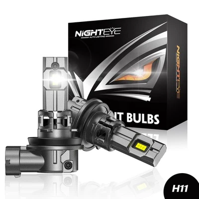 2x Zulassung H11 LED Scheinwerfer Keine Blindzone Verz gerung 30000LM Halogen - Bild 1 von 4