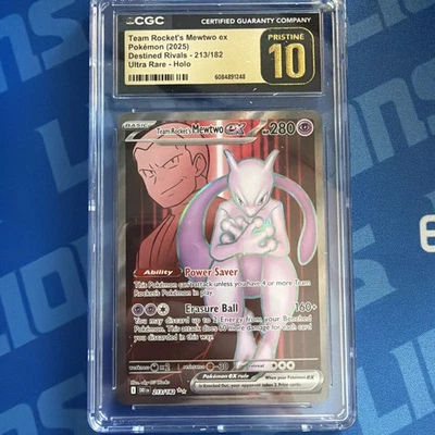 Team Rocket's Mewtwo ex 213/182 CGC Pristine 10 - Image 1 of 4