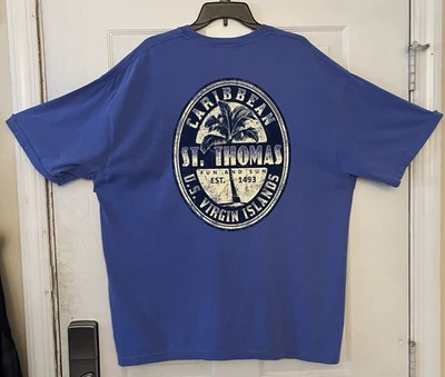 Comfort Colors St. Thomas Virgin Islands Double-Sided T-Shirt Men's Size 2XL - Image 1 of 4