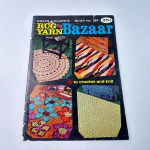 Coats & Clark's Rug Yarn Bazaar  to Crochet and Knit - Book No. 184 - Picture 1 of 3