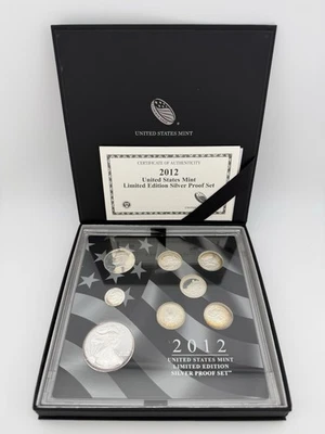 2012 U.S. Mint Limited Edition Silver Proof Set Toned Coins W/BOX/COA Item#659 - Image 1 of 4