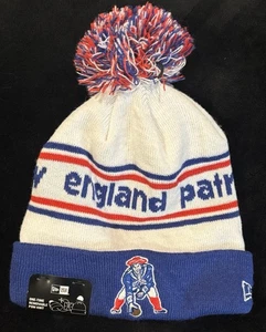 NFL New Era New England Patriots OSFM Sock Hat With One Time Removable Pom NWTs - Picture 1 of 1