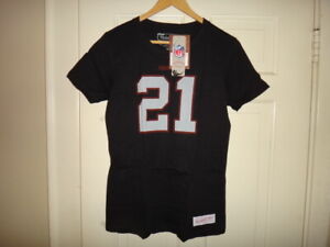 Womens Deion Sanders 1989 Mitchell & Ness Falcons Name & Number T-Shirt $45