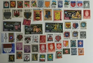 Colección de escudos de armas y estampillas heráldicas - 50 a 300 estampillas diferentes  - Imagen 1 de 1
