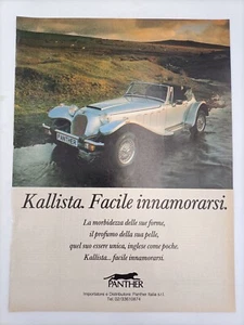 Clipping Ritaglio Pubblicità Adv. 1990 KALLISTA PANTHER Facile Innamorarsi - Picture 1 of 1