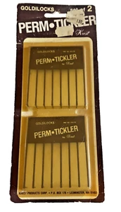 Hair Pick Afro Perm Tickler Krest Goldilocks Accessory Salon NOS Vintage in Pkg - Picture 1 of 10