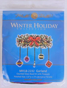 Mill Hill Winter Holiday Garland Beaded Cross Stitch Magnet Kit #MH18-2232 - NIP - Picture 1 of 2