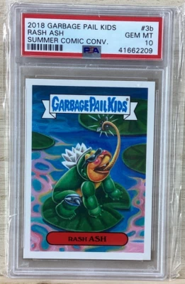 2018 Topps Garbage Pail Kids - Summer Comic Convention - #3B Rash Ash - Image 1 of 2