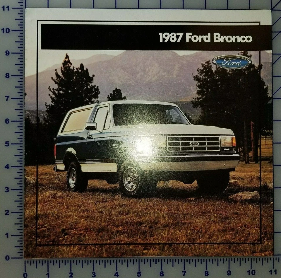 1987 Ford Bronco брошюра   - Изображение 1 из 1
