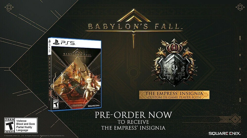 PS4 | PS5 Babylon's Fall codice bonus preordine - DLC The Empress' Insignia, NO GIOCO - Immagine 1 di 1