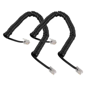 2 Pcs Cable Phone Cord Landline Telephone for Landlines Coiled - Zdjęcie 1 z 12