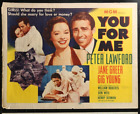 You For Me Peter Lawford Original Half Sheet 1953 Movie Poster 22 X 28