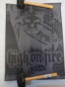 High On Fire at The Crowbar in Tampa (Concert Poster) #69/150 Signed 18.5X24.25 - Picture 1 of 2