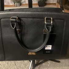 Jones New York Signature Black Satchel Handbag Purse  -hand And Shoulder Strap