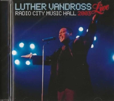 LUTHER VANDROSS -Radio City Music Hall Live 2003 - R & B Soul Pop Disco Music CD Foto 1 de 2