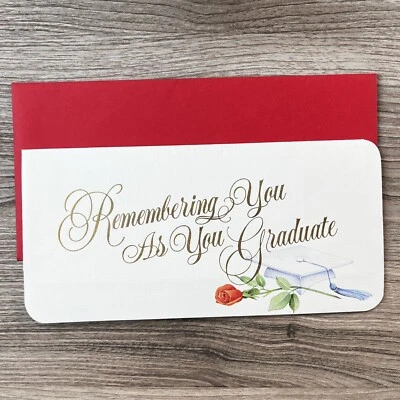 Money Holder GRADUATION School Graduate Vtg CARLTON CARDS Greeting  - UNUSED - Image 1 of 4