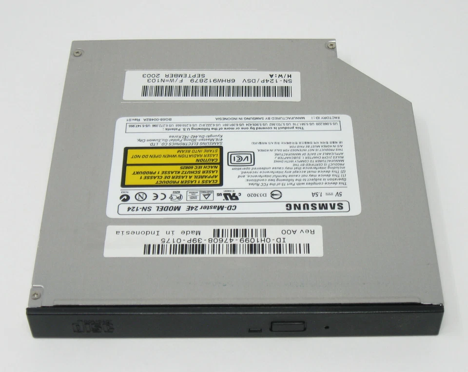 Samsung CD-Master 24E SN-124 24x Slim Notebook CD-Rom - Image 1 of 1