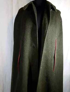 Mens Wool CLOAK Coat Long Cape Jacket - Picture 1 of 5