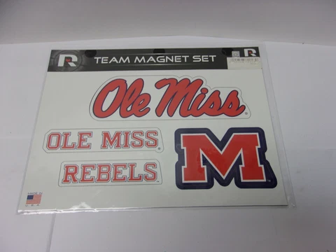 Ole Miss Rebels 3-piece Regular Team Magnet Set. Great Graphics.   #216 Cover