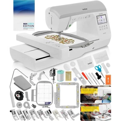 Brother NQ3550W Sewing & Embroidery Machine w/ BES Software + SAMF180 Hoop - Image 1 of 4