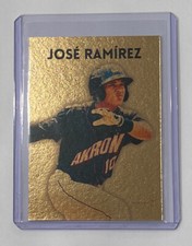 Jose Ramirez Gold Plated Future Stock Akron Aeros Minor League Rookie Card 1/1